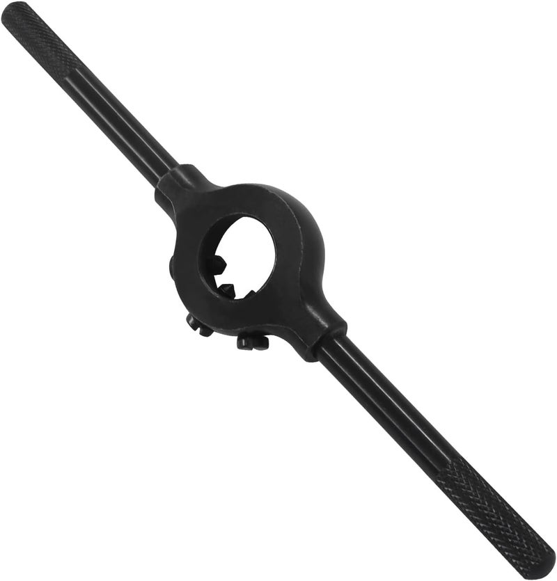 OSVJE 1" Die Round Die Stock Holder, Thread Tap Wrench Steel Body Stock Holder with Additional Screws, Adjustable Removable Handle for Mechanics/Tradespeople - Image 5